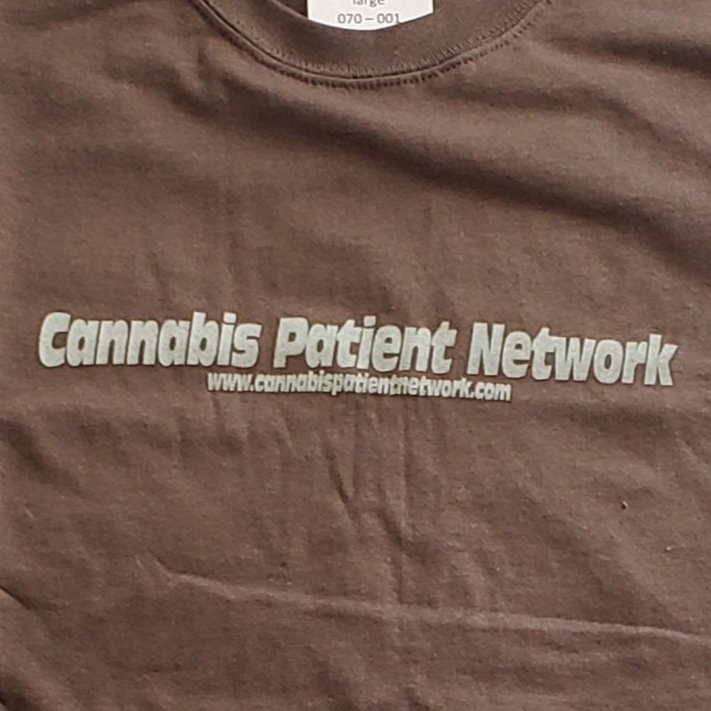 Cannabis Patient Network Cannabis Tee Shirt green large 070